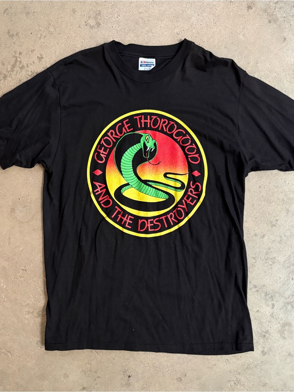 Vintage George Thorogood and the Destroyers T-Shirt Men's XL 1990 Single Stitch